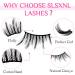 Buy Half Lashes Natural Look Cat Eye - 16mm Wispy Thin Band Manga Lashes | 10 Pairs of False Eyelashes for a Stunning Cateye Look - Buy Online on GoSupps.com