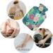 NAANLE 1L Transparent Hot Water Bottle with Palm Leaf Flower Cover - Ideal for Pain Relief & Heat Therapy - Buy Online on GoSupps.com