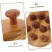 Hapinary Wooden Massage Brush & Comb Set - Handheld Scalp Massager Tool for Relaxation & Hair Care - Buy Online on GoSupps.com