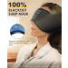 LC-dolida Bluetooth Sleeping Mask with Adjustable Sleep Headphones - Zero Eye Pressure, 10-14 Hours Playtime - Includes 2 Soft Foam Earplugs - Ideal for Travel, Sleep, and Nap - Ink-black - Buy Online on GoSupps.com