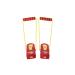 Flybar My First Kids Stilts for Ages 3 & Up, Soft and Safe Foam Pogo Steppers Squeak with Each Step  Foam Hand Grips with Sturdy Rope Handles Red