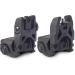 Levien Gen II MB-US Front & Rear Flip Up Sight - Black | Picatinny/Weaver Rail Mount - Buy Online on GoSupps.com