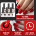 KINGMAS 6 Color Red Gel Nail Polish Set - Soak Off UV LED Nail Kits for DIY Nail Art - Perfect Gift for Women & Girls - Buy Online on GoSupps.com