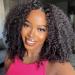 Nadula V Part Wig Kinky Curly Human Hair No Leave Out Glueless Upgraded U Part Wigs for Women 10A Malaysian Afro Curly V-part Wigs V Shape Clip in Half Wig Beginner Friendly 150% Density 16inch 16 Inch Kinky curly v part...