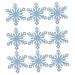 LALAFINA 120 pcs pieces Children Snowflake Pin Clothes Clip Diy Hair Hairpin Clothing Christmas Shape Sky-bluex4pcs 5X5X0.2CMx4pcs