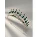 SWEETV Rhinestone Wedding Tiara - Royal Queen Crown Headband for Women | Crystal Princess Hair Accessories for Prom, Birthday - Green - Buy Online on GoSupps.com