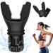 Breathing Exercise Device Portable Breathing Trainer with Adjustable Resistance for Oral and Muscular Exercise The Breather Respiratory Muscle Trainer Easy to Clean (Black)