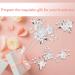 Bridal Hair Accessories Wedding Hair Accessories For Women Bridal Hair Pins Bridesmaid Hair Accessories Flower Bridal Hair Clips U-Shaped Wedding Hair Clips For Women Girls(Silver) - Buy Online on GoSupps.com