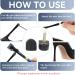 High Heel Tips Replacement Caps - 20 Pairs Shoe Repair Kit for Women | U Shape Heel Inserts | 5 Sizes Available (Black - Buy Online on GoSupps.com