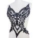 Handmade Rhinestones Lace Applique Sew on Beads Sequins Trim Patches - Black - Buy Online on GoSupps.com