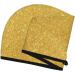 Gold Shiny Microfiber Hair Towel - Super Absorbent Coral Velvet Wrap for Women | Quick Dry Cap for Long & Curly Hair - Buy Online on GoSupps.com
