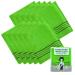 Exfoliating Bath Washcloth Green 10pcs, Korean Asian Exfoliating Mitt, Shower Glove, Removing Dry Dead Skin Cells, Cleaning Pores, Reusable, K-Beauty Body Care Item Green_10p