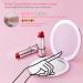 B Beauty Planet 25X Magnifying Mirror with Dimmable Light | Travel Makeup Mirror with Liquid Bling Quicksand Design | Portable Folding Mirror for Handbag | USB Charging - Buy Online on GoSupps.com