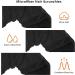 3-Piece Microfiber Hair Drying Towels Scrunchies Set - Super Absorbent & Anti-Frizz Hair Ties for Women - Black - Buy Online on GoSupps.com
