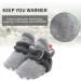 EDOTON Unisex Newborn Winter Boots - Non-Slip Soft Stay On Bootie Sock 6-12 Months - Gray - Buy Online on GoSupps.com