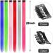 12 Pcs Colored Hair Extensions Colorful Clip in Hair Extensions 22 inch Synthetic Straight Hair Extensions for Kids Girls Women K 12pcs-Grey - Buy Online on GoSupps.com