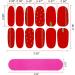 MWOOT 16 Sheet French Art Nail Stickers | DIY Self-Adhesive Nail Art Decals & Nail Files for Manicure Decoration - Buy Online on GoSupps.com