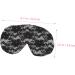 Mikinona Lace Flower Eye Mask Polyester Goggles Soft Travel 22x9x0.8cm Black - Buy Online on GoSupps.com