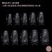 u201c500 AIRRE Pro Acrylic Nail Tips & Files Set with Box - French Square Half Cover False Nails for Salons & Home DIY - Clear Coloru201d - Buy Online on GoSupps.com