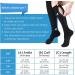 Cerpite Zipper Compression Socks - 2 Pairs, 15-20mmHg, Knee-High, for Men & Women, Running, Black/Beige, L-XL - Buy Online on GoSupps.com