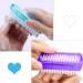 4 Pcs Double Sided Nail Cleaning Brushes - Plastic Handle Scrubbing Brush for Nails, Toes, Hands - Home, Garden, Salon Use - Buy Online on GoSupps.com