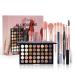 Wishesmar complete set of cosmetics for eyes everything in a make-up set for eyes-full make-up sets with eyeshadow eyelin eyebrow maskara make-up brush #b eyes make-up sets b