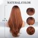 Blonde Unicorn Auburn Red Wig with Bangs for Women - Long Natural Synthetic Cosplay Wig - Buy Online on GoSupps.com