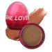 Face Cream Blusher Blush with Egg Sponge Silky Smoth Blush Cream Blendable Finish Blush 24H Long Lasting Blush for Women Makeup (Bronze- Gold) 1 count (Pack of 1)