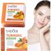  LINGJIONG organic turmeric soap for women natural soap face and body soap for dark spots hyperpigmentation smooth skin cleanses natural handmade - Buy Online on GoSupps.com