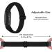Nigaee 3 Pack Elastic Nylon & Lace Silicone Bands for Fitbit Inspire 3/2/HR - Adjustable Breathable Straps for Women Men - Black/White/Pink - Buy Online on GoSupps.com
