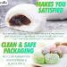 Fusion Select Mochi Daifuku Snacks - Coconut Flavored Japanese Rice Cakes - Sweet Asian Treats for Family - Chewy and Soft Texture - 6 Pieces x 30g Pack - Buy Online on GoSupps.com