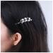 Inilbran Vintage Pearl Leaf Hair Clips Silver Pearl Wedding Hair Barrette Clip French Olive Leaf Pearl Hairpin Clip Pearl Leaf Hair Pins Decorative Headwear Pearl Head Clip Accessories for Women