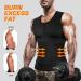 Cimkiz Men's Sweat Sauna Vest - Neoprene Tank Top for Waist Training - Adjustable Zipper Suit - Black XX-Large - Buy Online on GoSupps.com