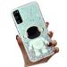 Tivenfezk nadoli for Samsung Galaxy A51 astronaut hidden standing caricature glitter stand soft silicone bling transparent protective cover samsung galaxy a51 green