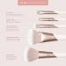 EcoTools Luxe Natural Elegance Professional Face Makeup Brush Set - Ecofriendly Pink Brushes for Face, Cheek, and Eye Makeup - 5 Piece Set - Buy Online on GoSupps.com