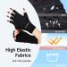AIRSEE Anti UV Gloves | UPF50+ Protection for Nail Lamp Manicures | Fingerless Gloves for Women - Black - Buy Online on GoSupps.com