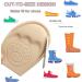 Shoe Inserts for Women - 3 Pairs Reusable Ball of Foot Cushions for Heel Pain Relief - Adjustable Heel Pads for Oversized Shoes in Round Apricot - Buy Online on GoSupps.com