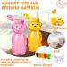 Zubebe 12 Pack Honey Bear Straw Cups Bulk with 24 Flexible Straws and Cleaning Tools 8 Oz Therapy Sippy Bottles for Speech and Feeding Training Daily Drinking Supplies (Pink Yellow Purple) - Buy Online on GoSupps.com