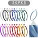 20 Pieces Satin Headbands Candy-Colored Cloth Headbands Thickened Headbands DIY Headband Materials Hair Accessories Suitable for Happy Parties Performances (20 Colors) - Buy Online on GoSupps.com
