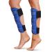 Shin Splint Ice Packs (Set of 2) Reusable Hot and Cold Therapy Wrap | Leg or Calf Pain Relief | Advanced Soft Gel Technology | Freezable and Microwavable | Perfect for Running Injuries & Recovery