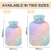 Rainbow Leopard Print Hot Water Bottle 2L - Neon Pain Relief & Winter Hand Feet Warmer - Buy Online on GoSupps.com