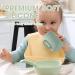 Cuddle Campus 4-in-1 Silicone Toddler Sippy Cup 7oz - Shatterproof & Straw Open Cup for 1/1+ Year Old Baby - Tourmaline - Buy Online on GoSupps.com