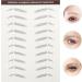 Beavorty 30 pcs eyebrow stickers makeup stickers tattoo eyebrow Temporary Brow Tattoos tool cosmetic 4d 1 count (Pack of 1) Brownx5pcs - Buy Online on GoSupps.com