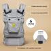LLLbaby Complete 6-in-1 Luxe Ergonomic Baby Carrier | Lumbar Support | 7-45 lbs | 360 Baby Wearing | Inward & Outward Facing | Speckled Succulent - Buy Online on GoSupps.com