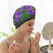Blooming Flowers Coral Velvet Dry Hair Cap | Ideal for Home & Travel | Perfect for Pool Parties Beaches & Baths - Buy Online on GoSupps.com