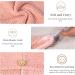 Domxies Microfiber Hair Towel Wrap - Ultra Absorbent Fast Drying Hair Towel for Long, Curly, Thick, Frizzy Hair - Grey+Mint Green - Buy Online on GoSupps.com