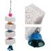 Buy Bird Chew Toy - Mineral Stone Molar Toy with Bell for Cockatoos Budgerigars Parakeets & Lovebirds | Beak Grinding Swing for Pet Birds - International Shipping Available - Buy Online on GoSupps.com