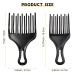 2pc Afro Comb Set - Large & Small Plastic Hair Pick for Detangling, Braid, and Styling - for Women & Men - Buy Online on GoSupps.com