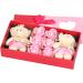 Rose Flower Bath Soap Artificial Soap Flower Soap Rose Flower with Bear Toy in Gift Box 6 Flora Scented Artificial Soap Flower and 2 Cute Bears Women Mom Girls Valentine's Day #1 - Buy Online on GoSupps.com
