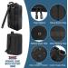 Mucher 3 Pack Tactical Hip Pockets - Molle Bags for Outdoor Hiking Hunting & Camping - EDC Utility Bellbags with Hooks & Key Rings (Black) - Buy Online on GoSupps.com